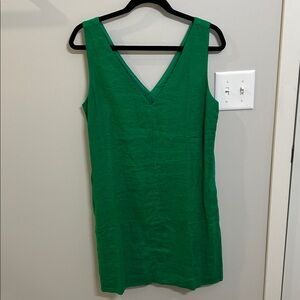 J. Crew Linen Dress in Green NWT